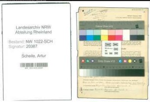 Entnazifizierung Artur Scheile , geb. 19.02.1911 (Kaufmaennischer Angestellter)