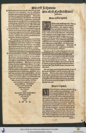 Die Episteln Sanct Johannis