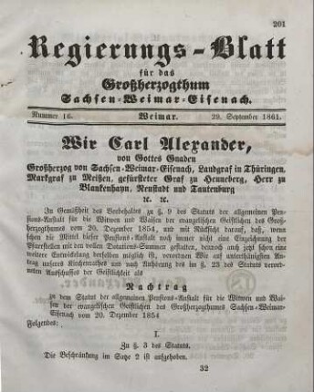 Nr. 16 : 29. September 1861