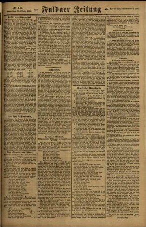 Zweite Ausgabe vom Donnerstag, den 28. Oktober 1920.