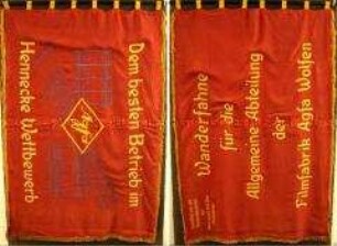 Wettbewerbsfahne des "Hennecke Wettbewerbs", Wanderfahne