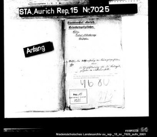 Die für die Norderneyer Bauangelegenheiten zuständige Baubedienten und deren Dienstanweisung