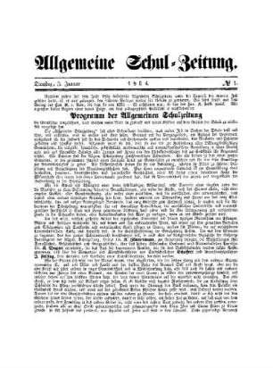 Programm der Allgemeinen Schulzeitung