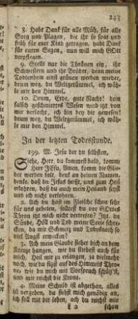 In der letzten Todesstunde