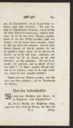 Von den Leidenschaften