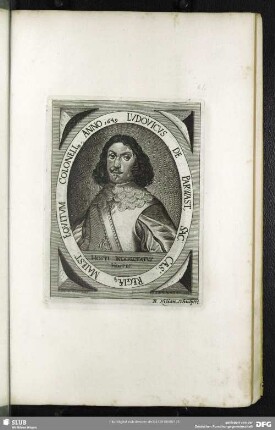 Ludovicus De Parwast, Sac: Caes: Regiaeq[ue] Maiest: Equitum Colonell[us], Anno 1649