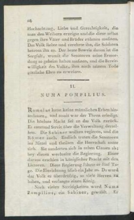 II. Numa Pompilius