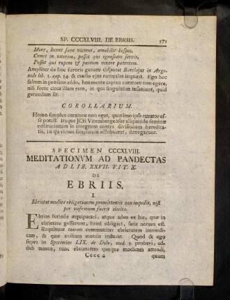 571-573, Sp. 348. De Ebriis
