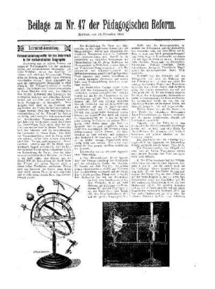 Lehrmittel-Ausstellung : Beilage zu Nr. 47 der Pädagogischen Reform