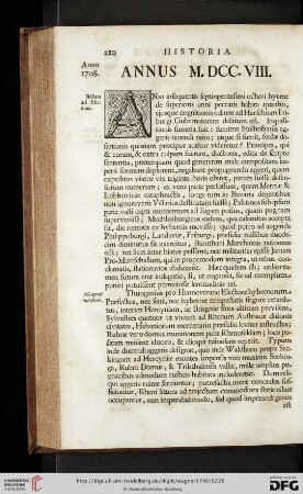 Annus M.DCC.VIII.