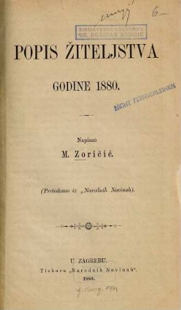 Popis žiteljstva godine 1880