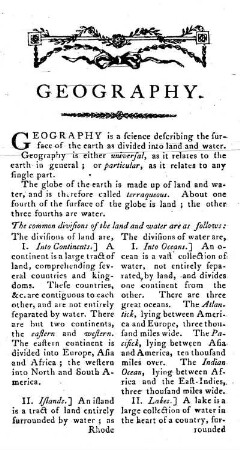 GEOGRAPHY: Explanation of Geographical Terms