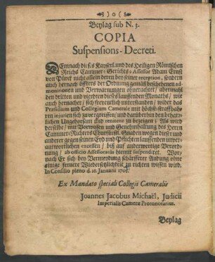 Beylag sub N. 3. Copia Suspensions-Decreti