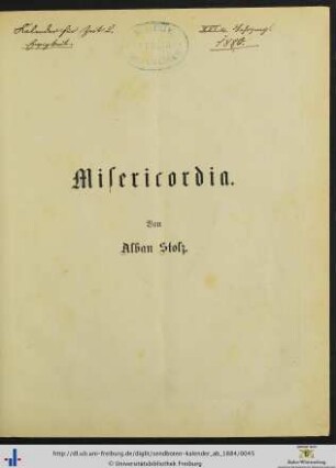 Misericordia.