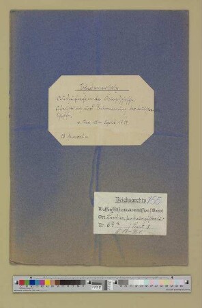 Generalia: Auszuliefernde Kriegsschiffe. - Abrüstung und Internierung der deutschen Schiffe