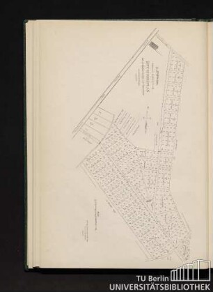 Zuffenhausen Oberamt Ludwigsburg. Situationsplan betr. die Obstbaumanlage an der Staatsstraße nach Schwieberdingen.