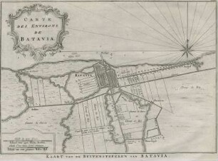 Kaart van de buitenstreeken van Batavia