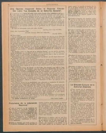 La difusión cultural de la Editorial Atlántida