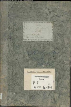 Zivilstandsregister (H September 1811-Dezember 1811) der Munizipalität Tecklenburg. (Gemeinde: Tecklenburg, Kreis Tecklenburg)