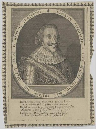 Bildnis des Iohann Aldringer