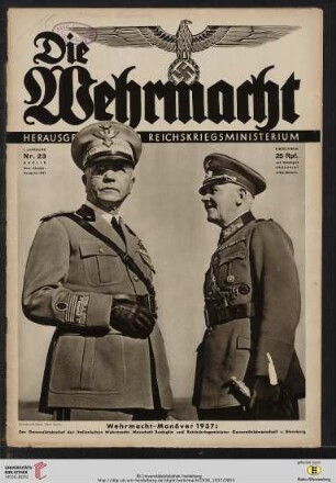 Nr. 23 (1. Oktober-Ausgabe 1937)