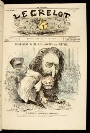 Dévouement de MM. les avocats, par Bertall