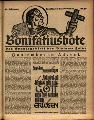 Ausgabe vom Sonntag, den 12. Dezember 1937.
