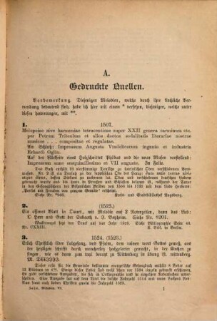 Die Melodien der deutschen evangelischen Kirchenlieder, 6. Chronologisches Verzeichnis der benutzten Gesang-, Melodien- und Choralbücher, und die letzten Nachträge