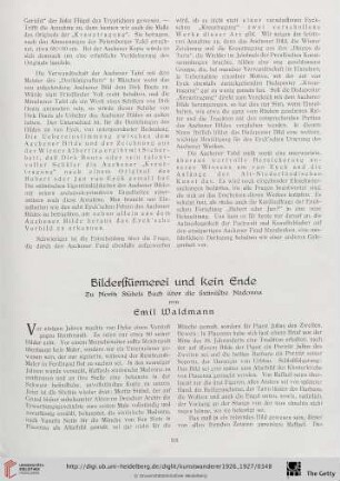8/9: Bilderstürmerei und kein Ende : Zu Moritz Stübels Buch über die sixtinische Madonna