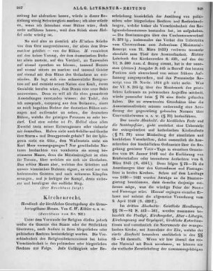 Köhler, K. W.: Handbuch der kirchlichen Gesetzgebung des Großherzogthums Hessen. Bd. 2. Darmstadt: Diehl 1848 (Beschluss von Nr. 262)