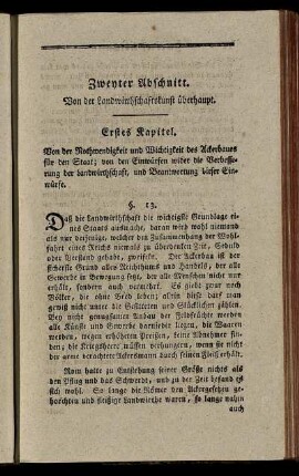Erstes - Sechstes Kapitel.