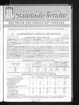 Die Hochbautätigkeit in Hamburg im September 1966 : Lfd. Nr. 33