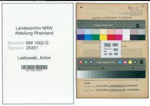 Entnazifizierung Anton Laskowski, geb. 11.04.1895 (Buchdrucker)