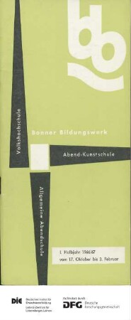 Programm 1. Semester 1966/1967