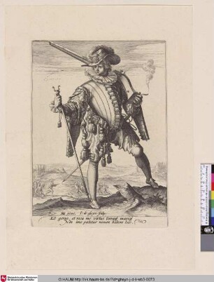 [Soldat mit Arkebuse; Soldier with arquebus]