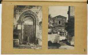 S. Lanfranco, Pavia: Ansicht, Ansicht Portal (aus: Skizzen- und Fotoalbum 4)