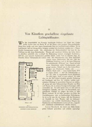 Abb. 7. Grundrisse vom Prinzess-Theater. Architekt Lucian Bernhard