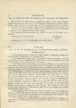 A. Angelegenheiten der Stadtverordneten
