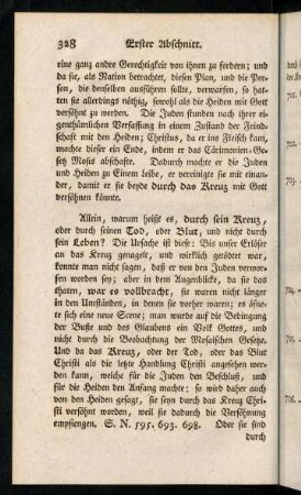 328-338, Allein, warum heißt es, durch sein Kreuz, oder ...