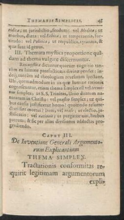 Caput III. De Inventione Generali Argumentorum Explicantium