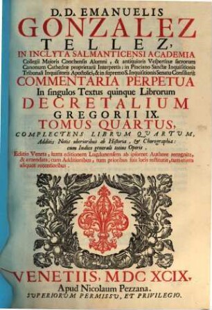 Commentaria perpetua in singulos textus quinque librorum decretalium, 4