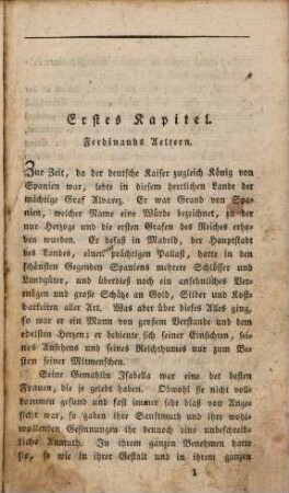 Ferdinand : Die Geschichte eines jungen Grafen aus Spanien, für Aeltern und Kinder