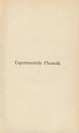 Experimentelle Phonetik