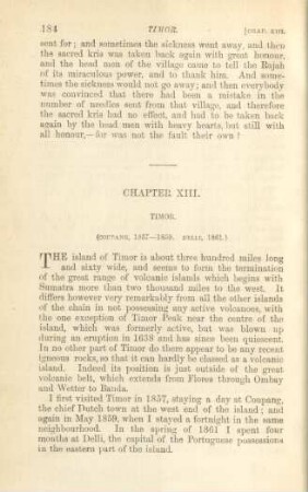 Chapter XIII. Timor