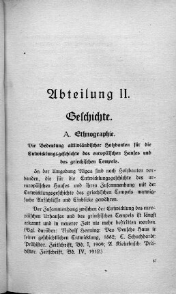 A. Ethnographie.
