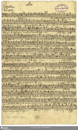 [Solo and Coro 1:] Alto