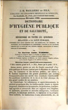 Étude médico-légale et clinique sur l'empoissonnement par Ambroise Tardieu : Avec la collaboration de Z. Roussin. Avec 2 planches et 53 figures intercalées dans 6 texte