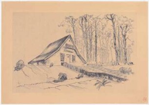 Garten Fraenkel, Berlin-Kladow: Perspektivische Ansicht des Geflügelhauses, Vermerk