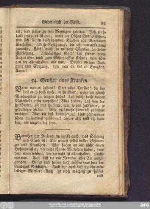 54. Seufzer eines Kranken.