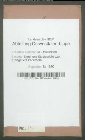 Dorothea Hausmann, Witwe des Dr. Hausmann zu Paderborn